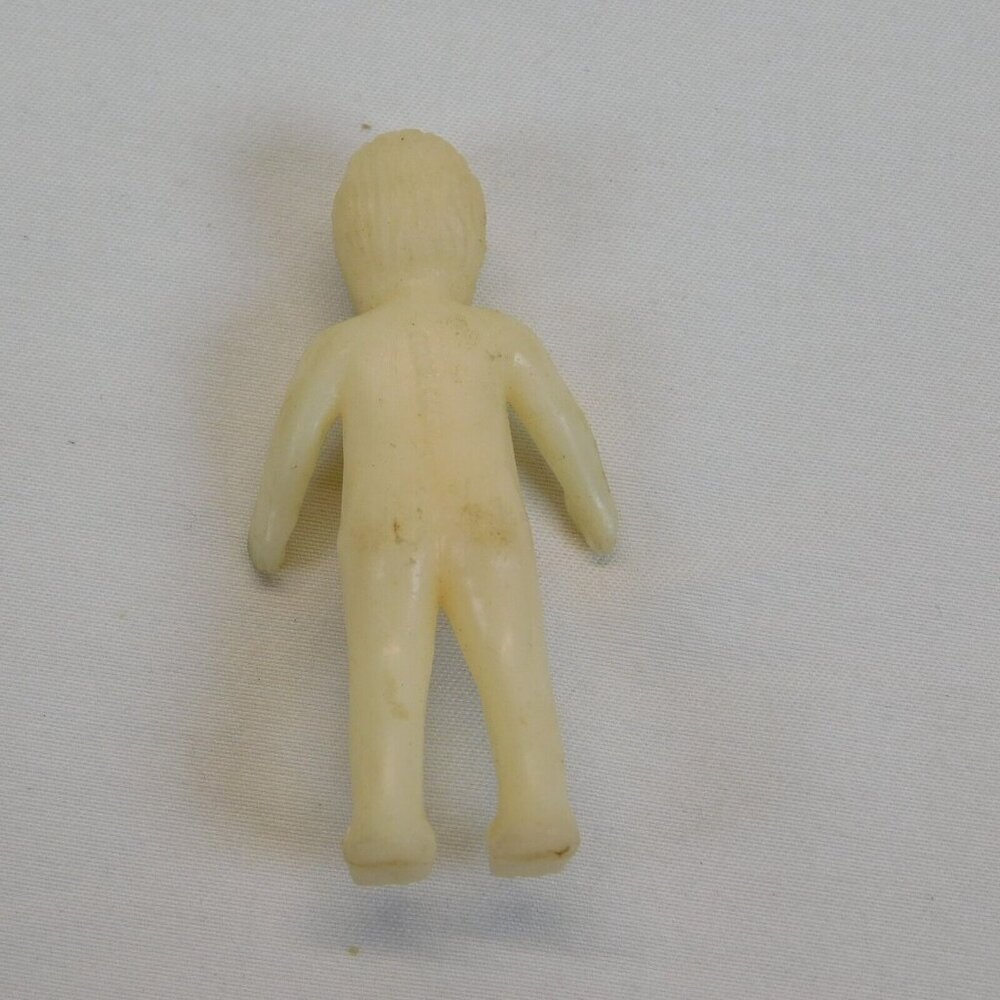 Lot of 3 Creepy Miniature Babydolls Dollhouse Size 1 Articulated Jointed Tiny - Picture 3 of 9